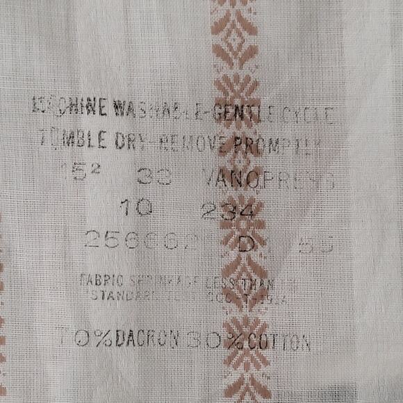 Vintage 60s Hampshire House by Van Heusen Button Shirt Medium 15.5 33 Textured - Picture 11 of 11